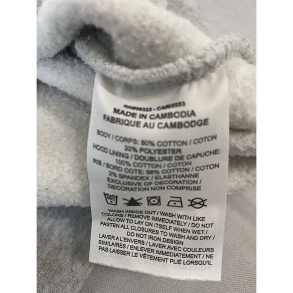 Nike Air Men's Pullover Hoodie Sweatshirt Grey Logo Spell Out Size Small - Picture 7 of 9